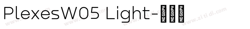 PlexesW05 Light字体转换